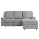 Destiny Motion 89" Sectional Sofa, Gray Linen Acme