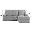 Destiny Motion 89" Sectional Sofa, Gray Linen Acme