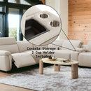 Dayana Power Motion 135" Sectional Sofa, Beige Boucle Acme