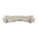 Dayana Power Motion 135" Sectional Sofa, Beige Boucle Acme