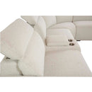 Dayana Power Motion 135" Sectional Sofa, Beige Boucle Acme