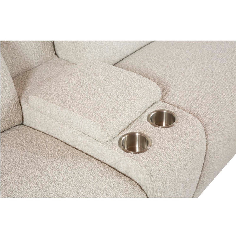 Dayana Power Motion 135" Sectional Sofa, Beige Boucle Acme