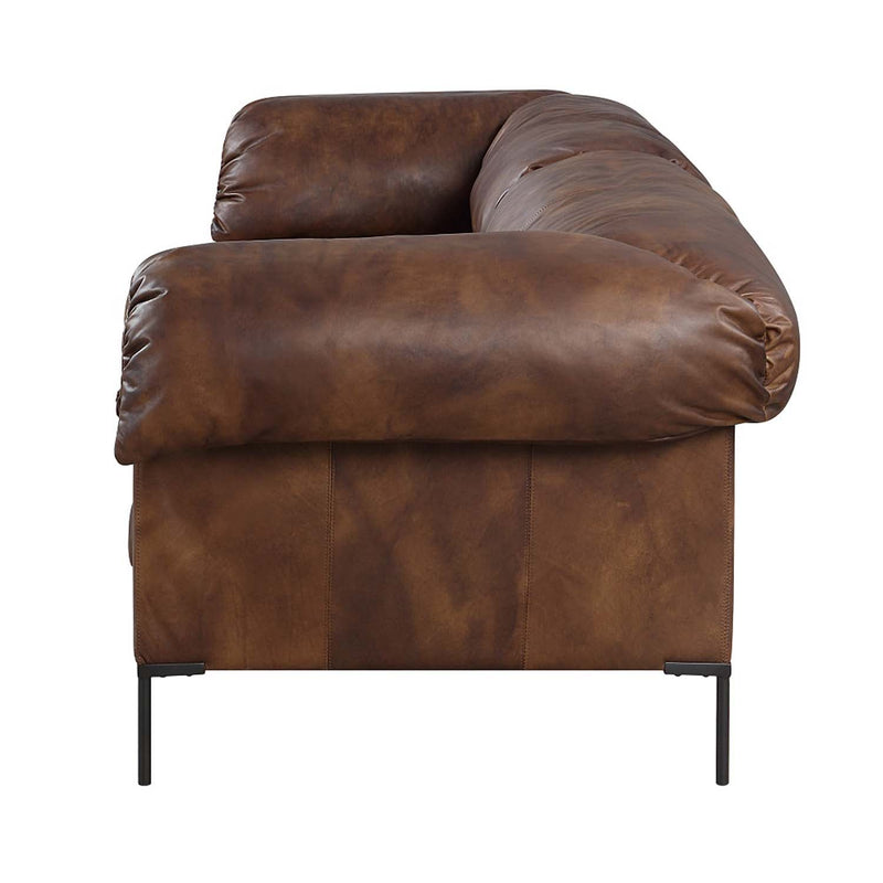 Jaron 96" Sofa, Mocha Top Grain Leather Acme