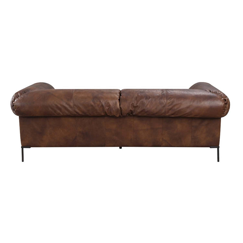 Jaron 96" Sofa, Mocha Top Grain Leather Acme