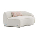 Sahara 185" Sectional Sofa w/3 Pillows, Beige Boucle Acme