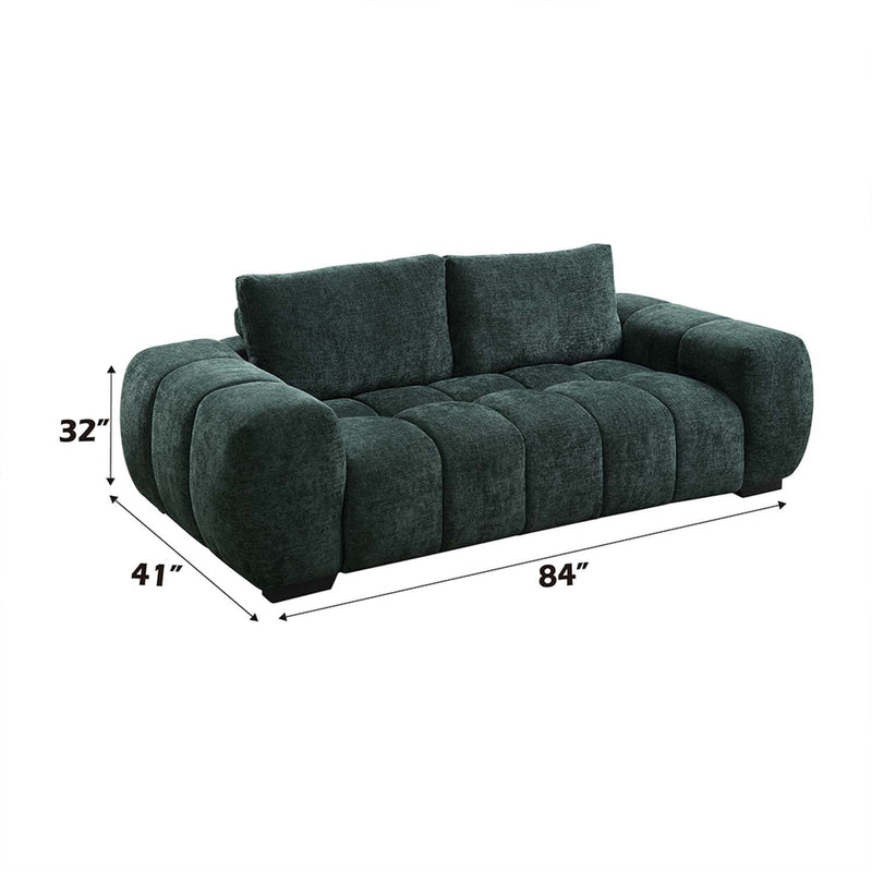 Ferrand 85" Sofa, Green Linen Acme
