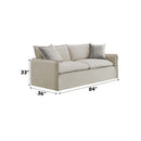 Upendo 84.3" Sofa w/2 Pillows, Beige Linen Acme