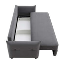 Irina 87.8" Sleeper Sofa, Gray Fabric Acme