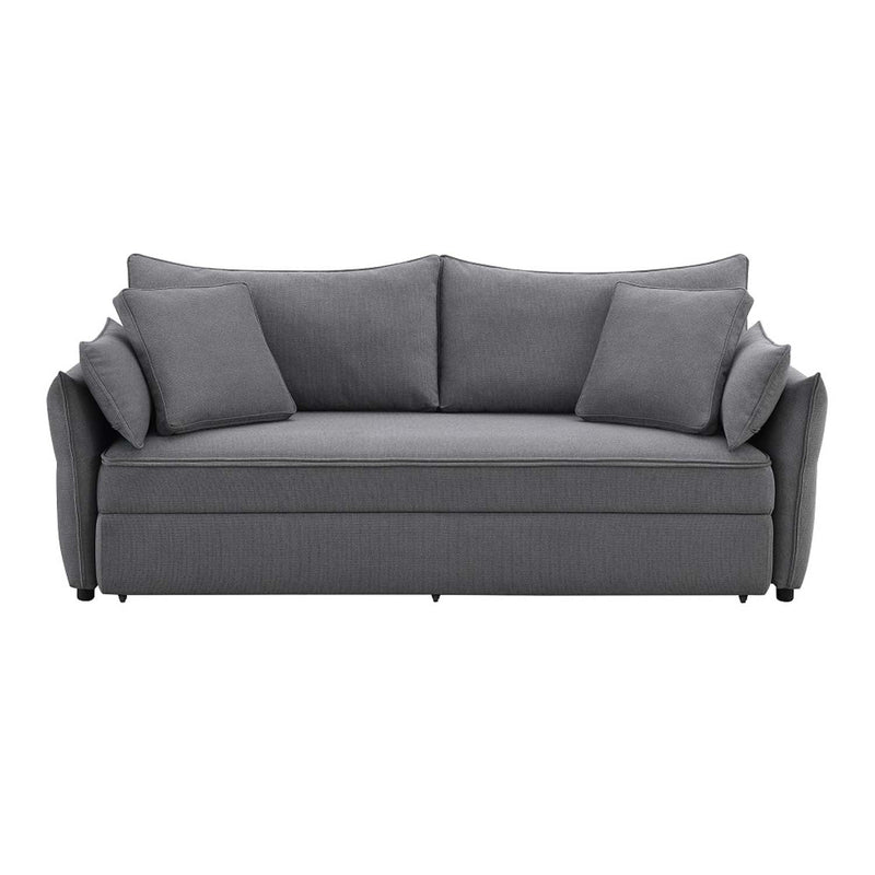 Irina 87.8" Sleeper Sofa, Gray Fabric Acme