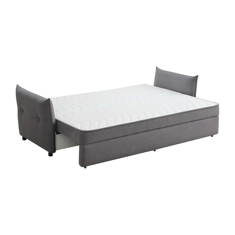 Irina 87.8" Sleeper Sofa, Gray Fabric Acme