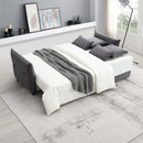 Irina 87.8" Sleeper Sofa, Gray Fabric Acme