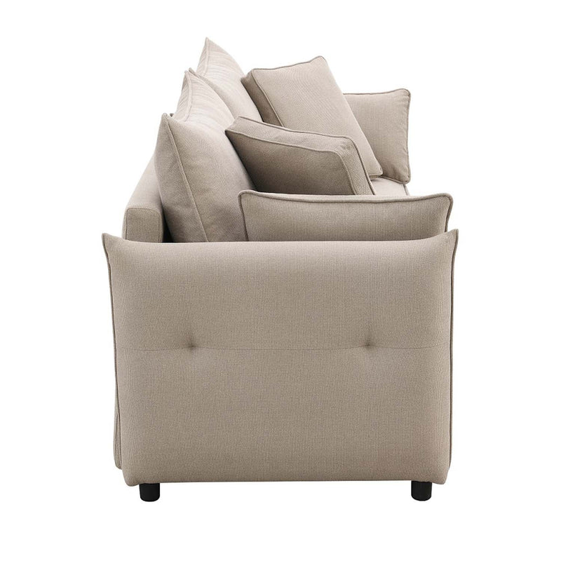 Irina 87.8" Sleeper Sofa, Beige Fabric Acme