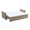 Irina 87.8" Sleeper Sofa, Beige Fabric Acme