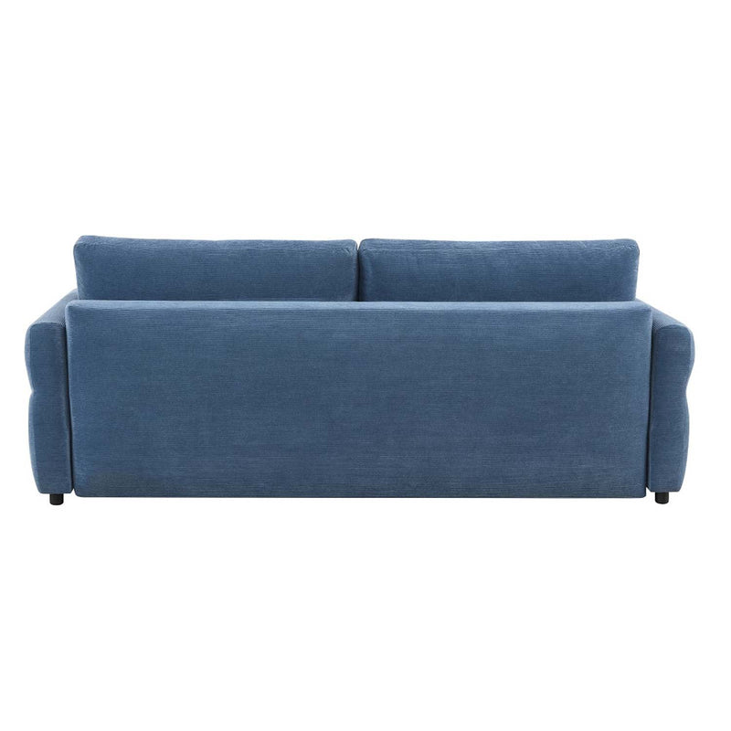 Haran 92" Sleeper Sofa, Blue Fabric Acme