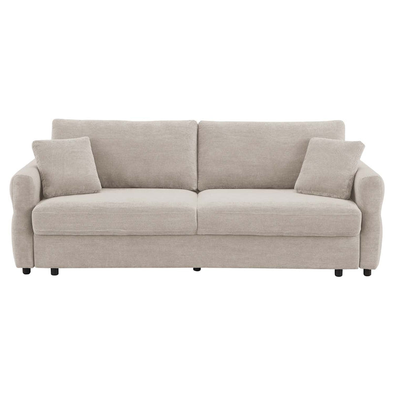 Haran 92" Sleeper Sofa, Beige Fabric Acme