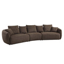 Bash 145" Sofa w/7 Pillows, Macca Anthology Boucle Acme