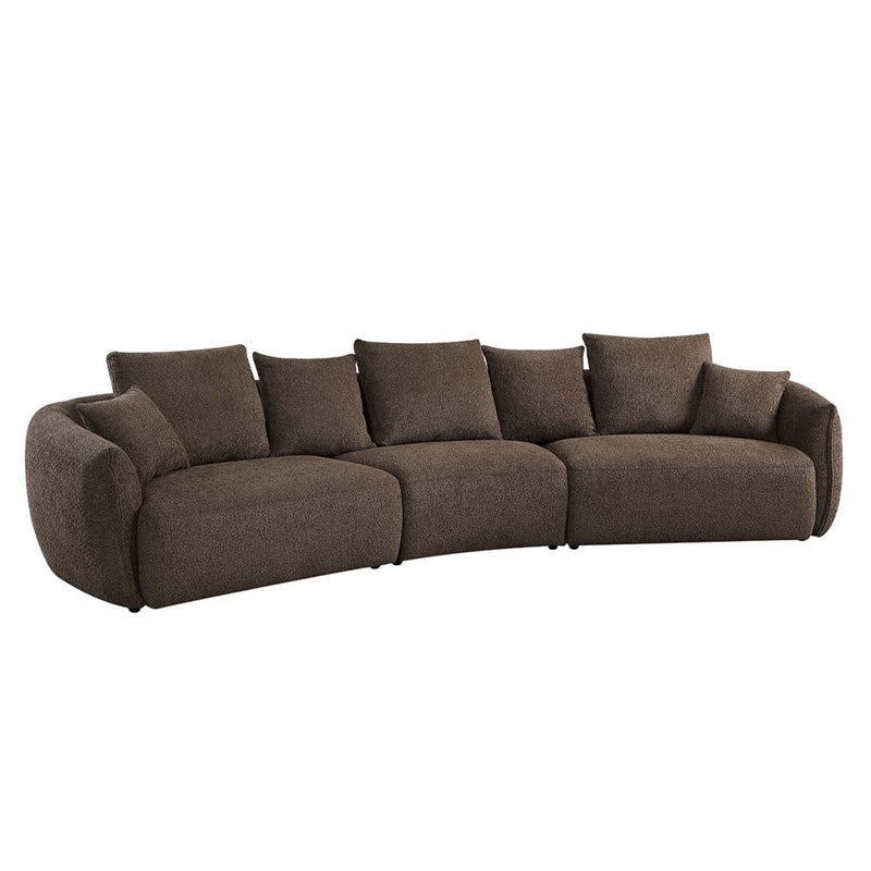 Bash 145" Sofa w/7 Pillows, Macca Anthology Boucle Acme