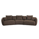 Bash 145" Sofa w/7 Pillows, Macca Anthology Boucle Acme