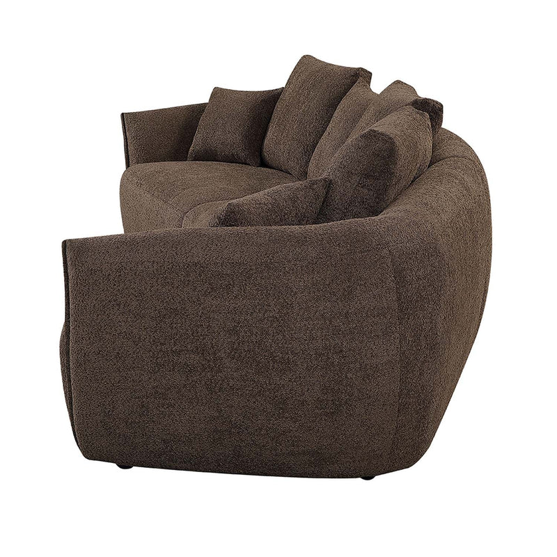 Bash 145" Sofa w/7 Pillows, Macca Anthology Boucle Acme