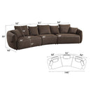 Bash 145" Sofa w/7 Pillows, Macca Anthology Boucle Acme