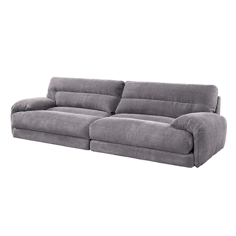 Cadenza 114" Sofa, Gray Corduroy Acme