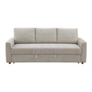 Leira 89" Sleeper Sofa, Beige Linen Acme