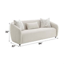 Etienne 84" Sofa w/3 Pillows, Beige Linen Acme