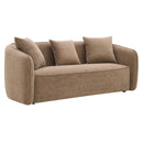 Keith 79" Sofa w/3 Pillows, Brown Chenille Acme