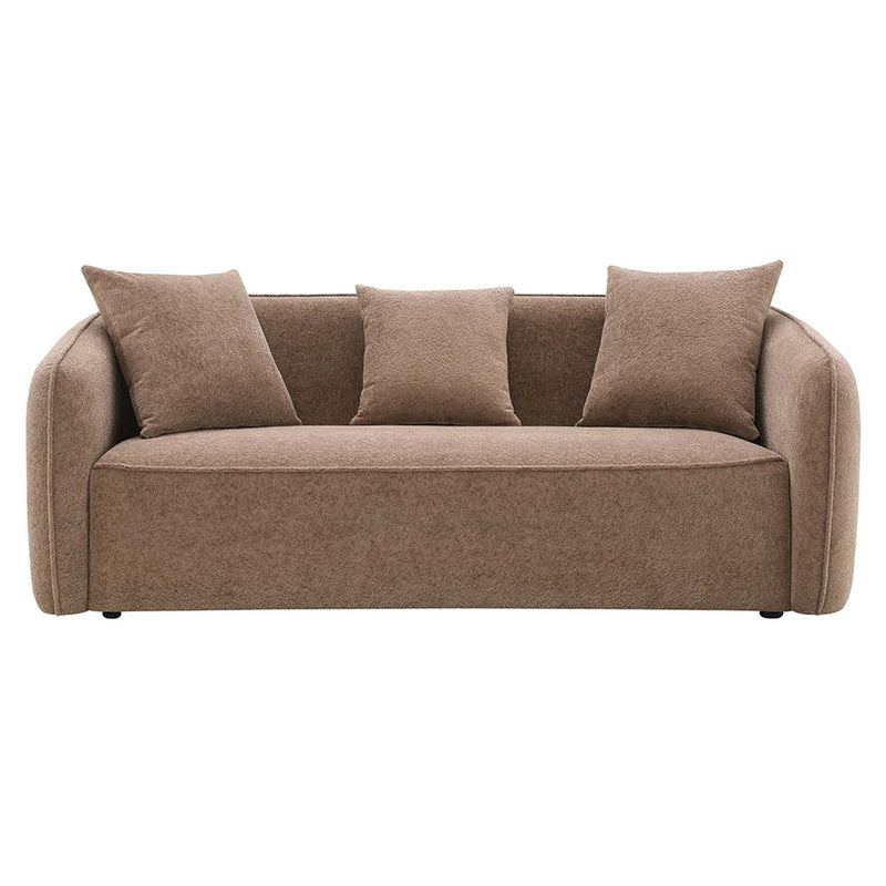 Keith 79" Sofa w/3 Pillows, Brown Chenille Acme