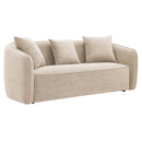 Keith 79" Sofa w/3 Pillows, Beige Chenille Acme