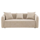 Keith 79" Sofa w/3 Pillows, Beige Chenille Acme