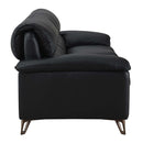 Eilene 109" Sofa, Black Top Grain Leather Acme