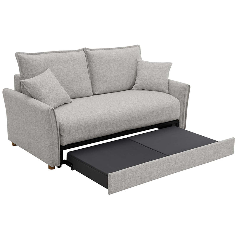 Oran 69" Sleeper Sofa, Gray Chenille Acme