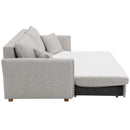 Oran 69" Sleeper Sofa, Gray Chenille Acme