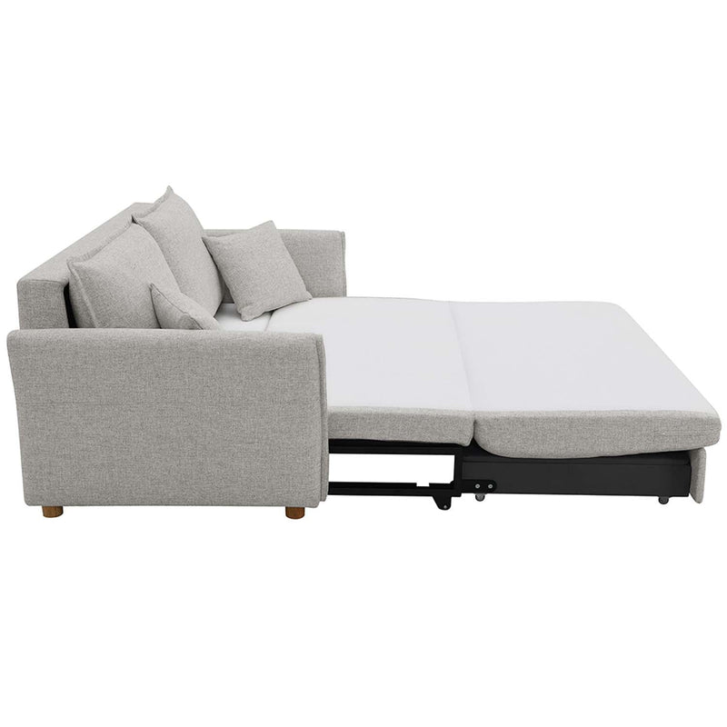 Oran 69" Sleeper Sofa, Gray Chenille Acme