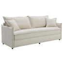 Elisea 85" Sleeper Sofa, Beige Fabirc Acme