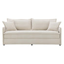 Elisea 85" Sleeper Sofa, Beige Fabirc Acme