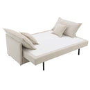 Elisea 85" Sleeper Sofa, Beige Fabirc Acme