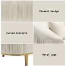 Martina 89" Sofa w/2 Pillows, Ivory Velvet Acme