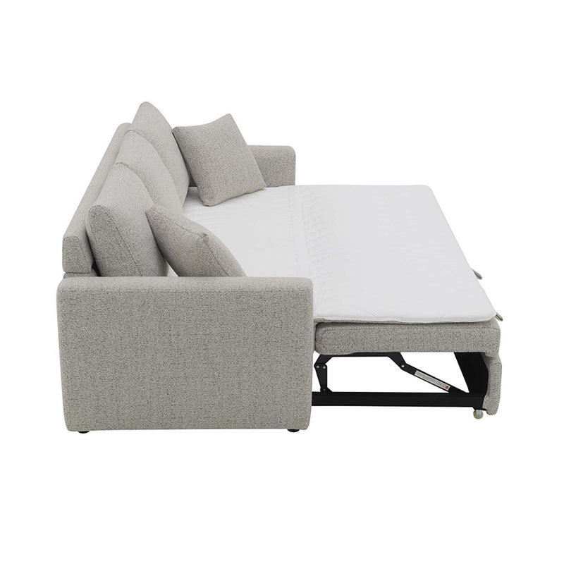 Connie 89" Sleeper Sofa, Beige Boucle Acme