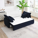 Irina 88" Sleeper Sofa, Blue Velvet Acme