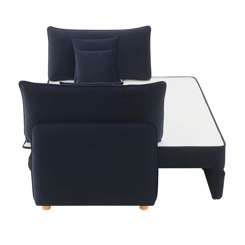 Irina 88" Sleeper Sofa, Blue Velvet Acme