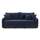 Irina 88" Sleeper Sofa, Blue Velvet Acme