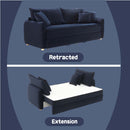 Irina 88" Sleeper Sofa, Blue Velvet Acme