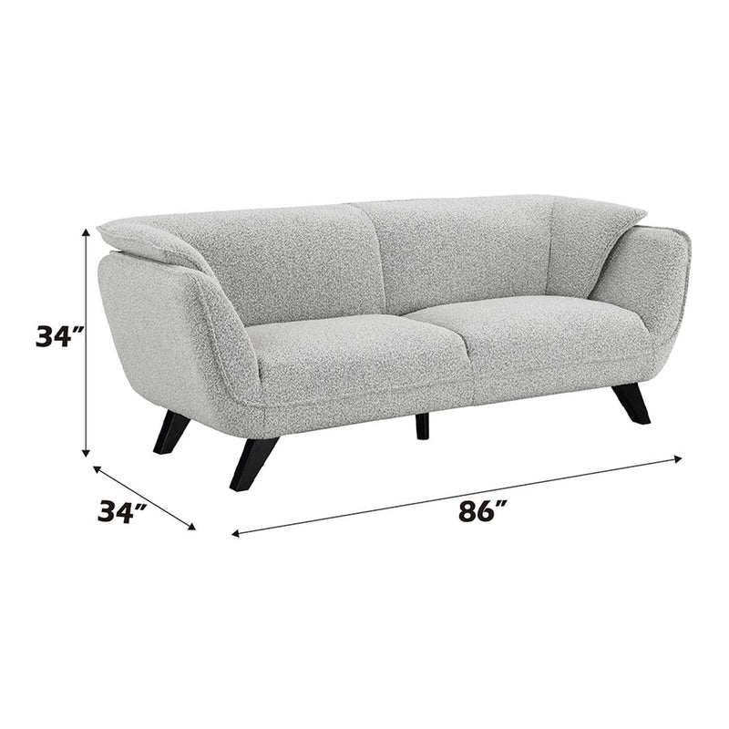 Nayeli 86" Sofa, Light Gray Boucle Acme