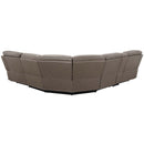 Kantu Motion 120" Sectional Sofa, Brown Faux Leather Acme