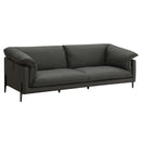 Tadi 97" Sofa, Black Top Grain Leather Acme