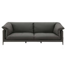 Tadi 97" Sofa, Black Top Grain Leather Acme