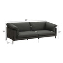 Tadi 97" Sofa, Black Top Grain Leather Acme