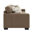Darya 89" Sofa w/4 Pillows, Brown Suede Fabric Acme